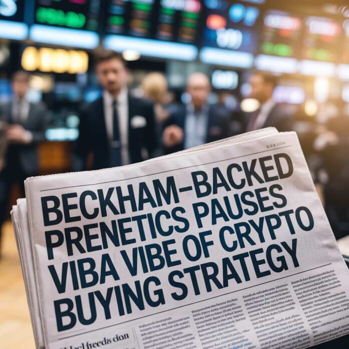 Beckham-Backed Prenetics Pauses VibeofCrypto Buying Strategy