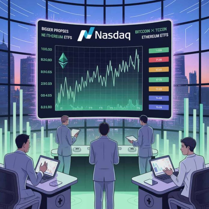 Nasdaq Proposes Bigger Options for Bitcoin and Ethereum ETFs