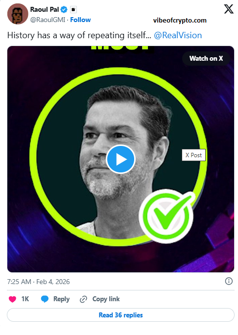 Raoul Pal crypto cycle