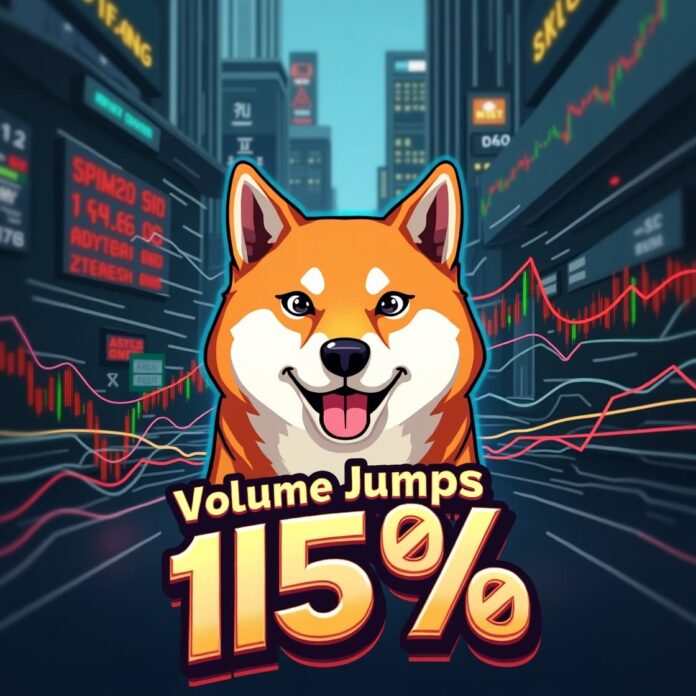 Shiba Inu Volume Jumps 115% Before Dropping