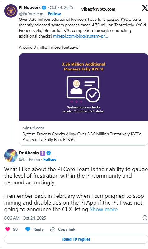 Pi Network kyc updat